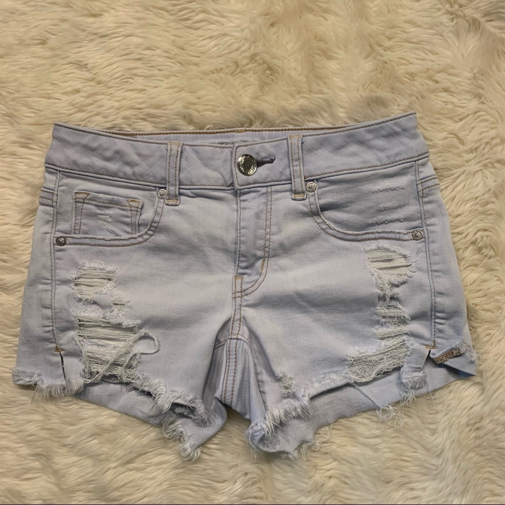 Last chance! American Eagle Distress Midi Shorts Size 2